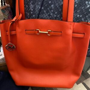 Michael Kors Large Orange Tote